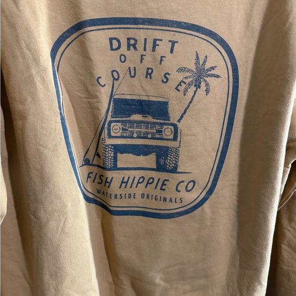 Selling this new fish hippie hoodie with tags still on it size Large - Picture 3 of 4